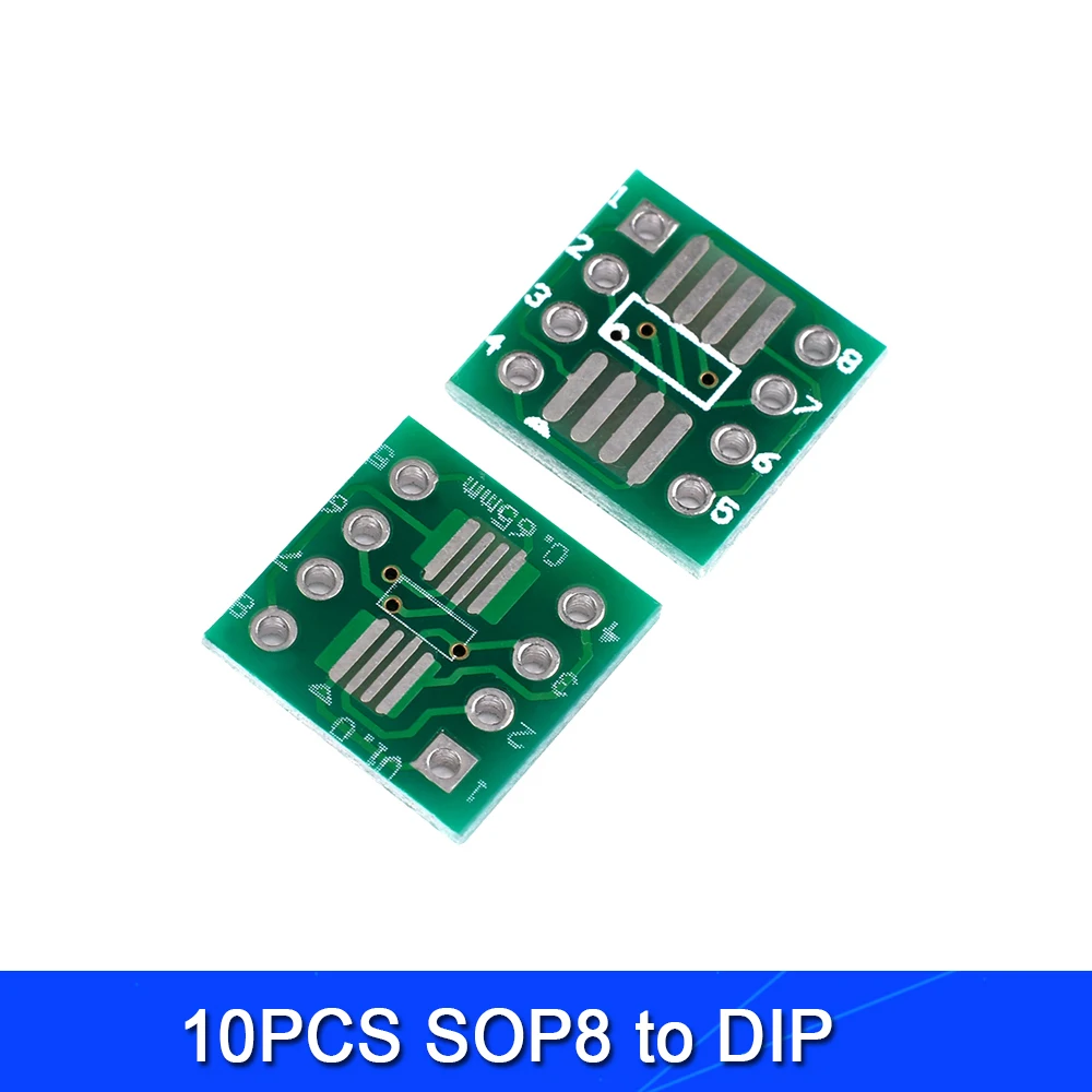 Комплект печатной платы 10 шт. адаптер для поверхностного монтажа SOP MSOP SSOP TSSOP SOT23 8