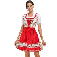 oktoberfest uniform dirndl dress german bavarian beer wench maid costume cosplay fancy party dress