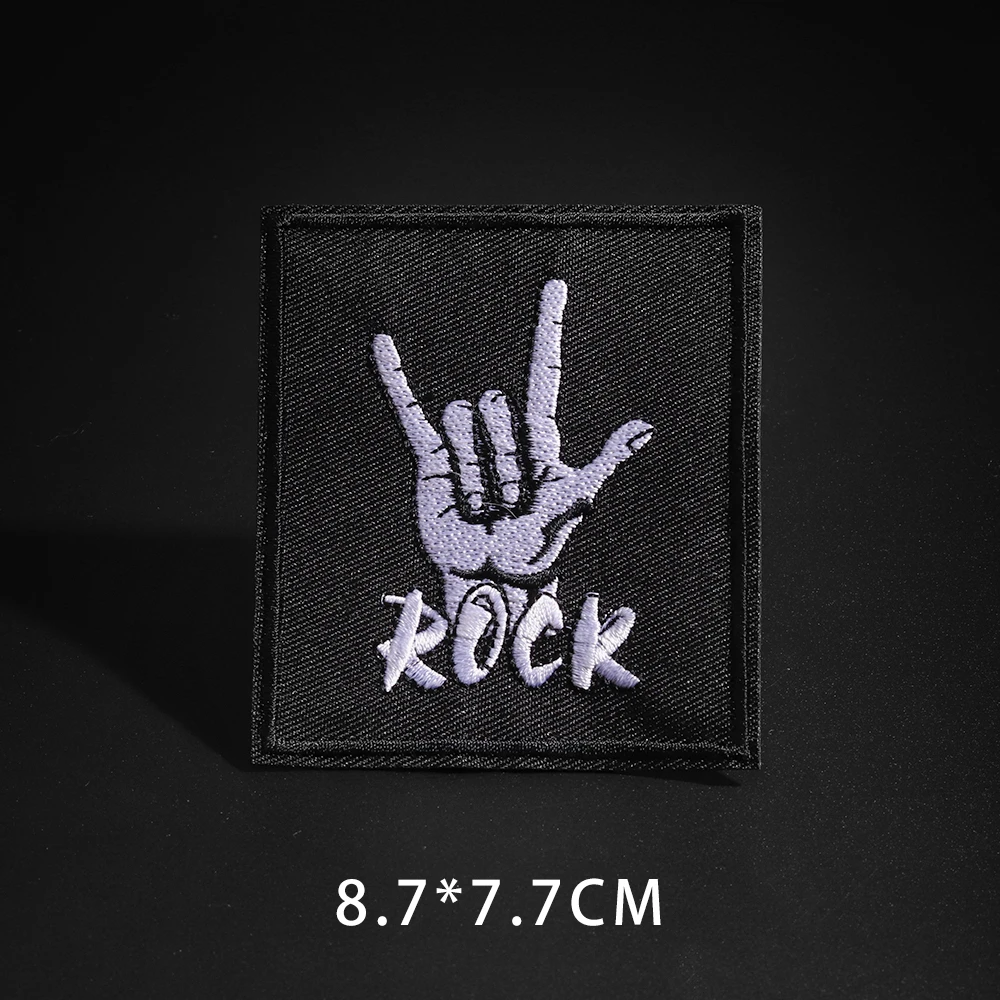 Нашивки с изображением черепа и скелета на пальцах для одежды полоски сделай сам