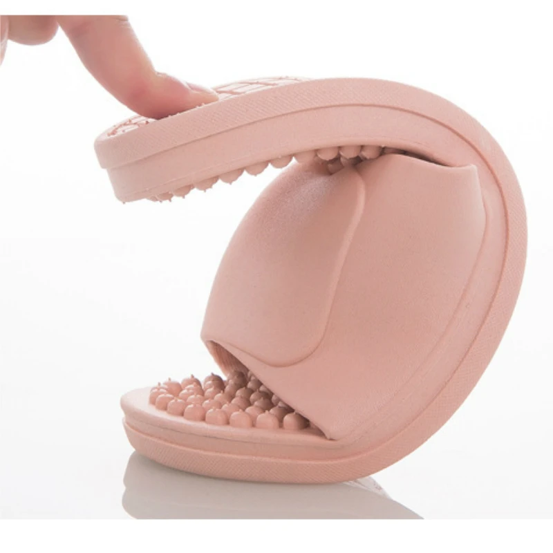 Массажные шлепанцы для мужчин и женщин Нескользящие летняя модная обувь дома