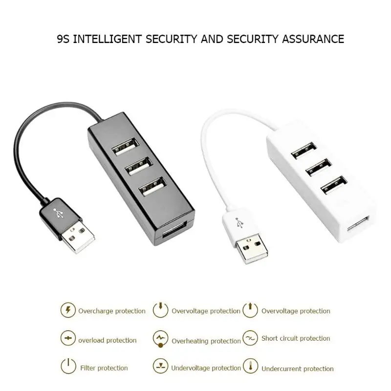 4 USB 2 0 мульти разветвитель 480 М Портативный расширитель для настольного