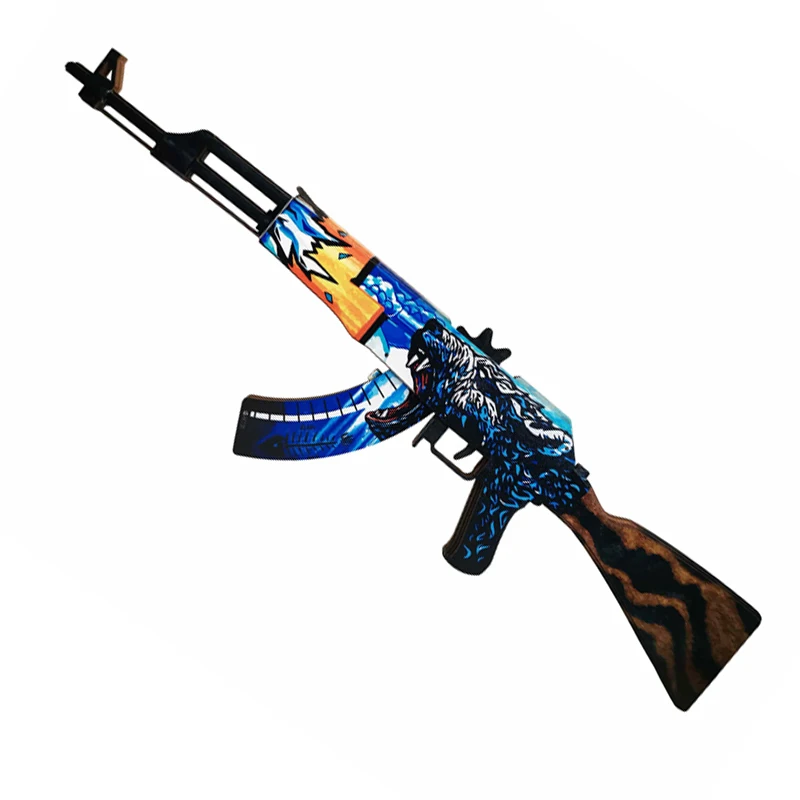 Toy Weapon Geekroom wooden machine gun ak 47 children's automatic rifle resinkostrel akr CS GO Polar bear a toy for boys gift arma |