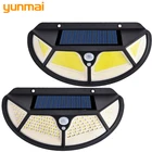 Светильник Личная настенная лампа на солнечной батарее, 102 светодиодов, 3 режима, датчик движения