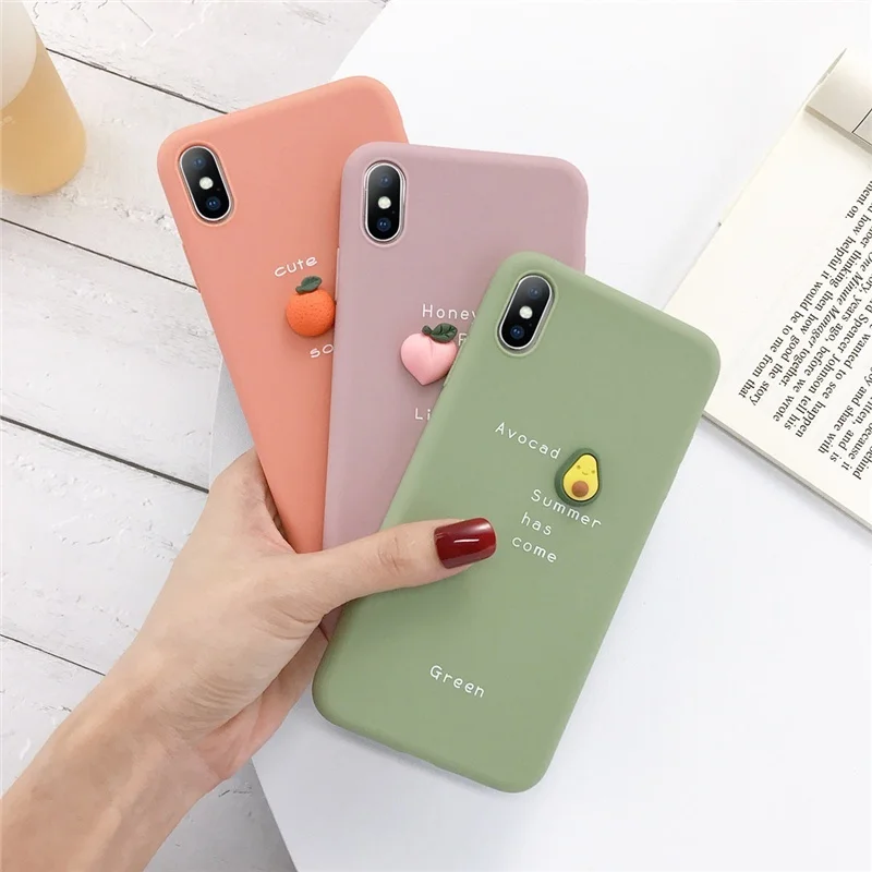 Классический милый 3D фруктовый Забавный авокадо чехол на заднюю панель для iPhone 11