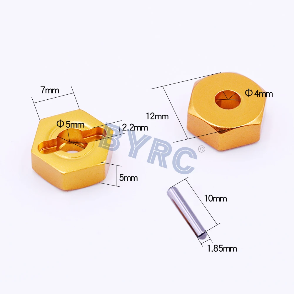 4 шт. 12 мм адаптер для ступицы колеса с шестигранным приводом комбайнер
