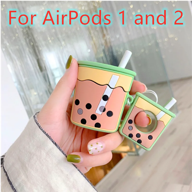 For AirPods 1 and 2 3D милый чехол для наушников для Apple AirPods 1 2 3 Pro, силиконовый чехол Airpods3, защитный чехол, аксессуары - Цвет: For AirPods 1 and 2