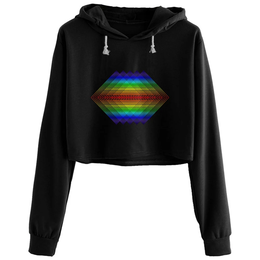 

Женское худи с объемным рисунком в стиле «Триппи»