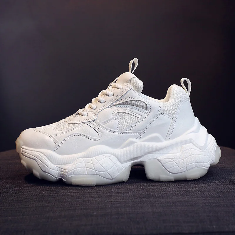 

Summer Woman Mesh Sneakers Platform Chunky Female Casual Vulcanized Shoes Ulzzang Brand Basket Women Fashion Fluorescent Sole