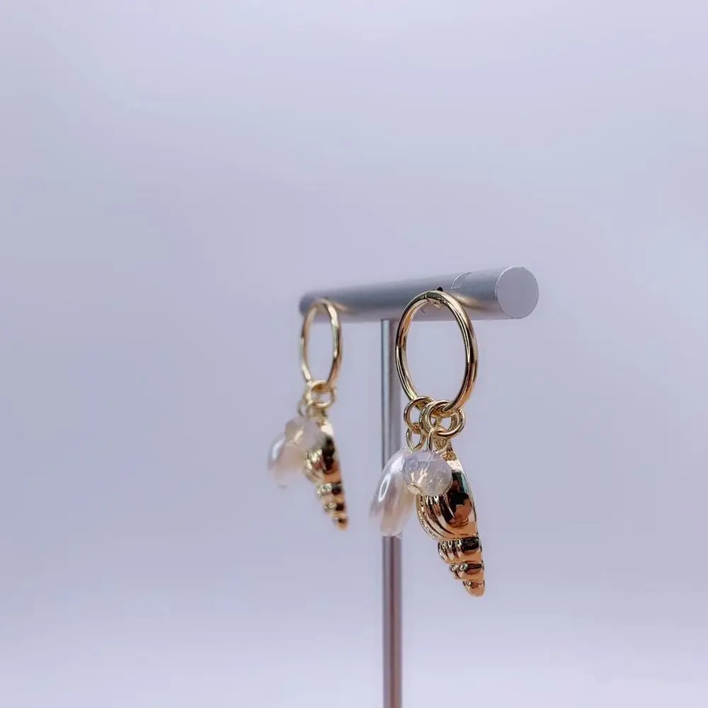 Золотые серьги модные ювелирные изделия свадебные вечерние подарки Женские