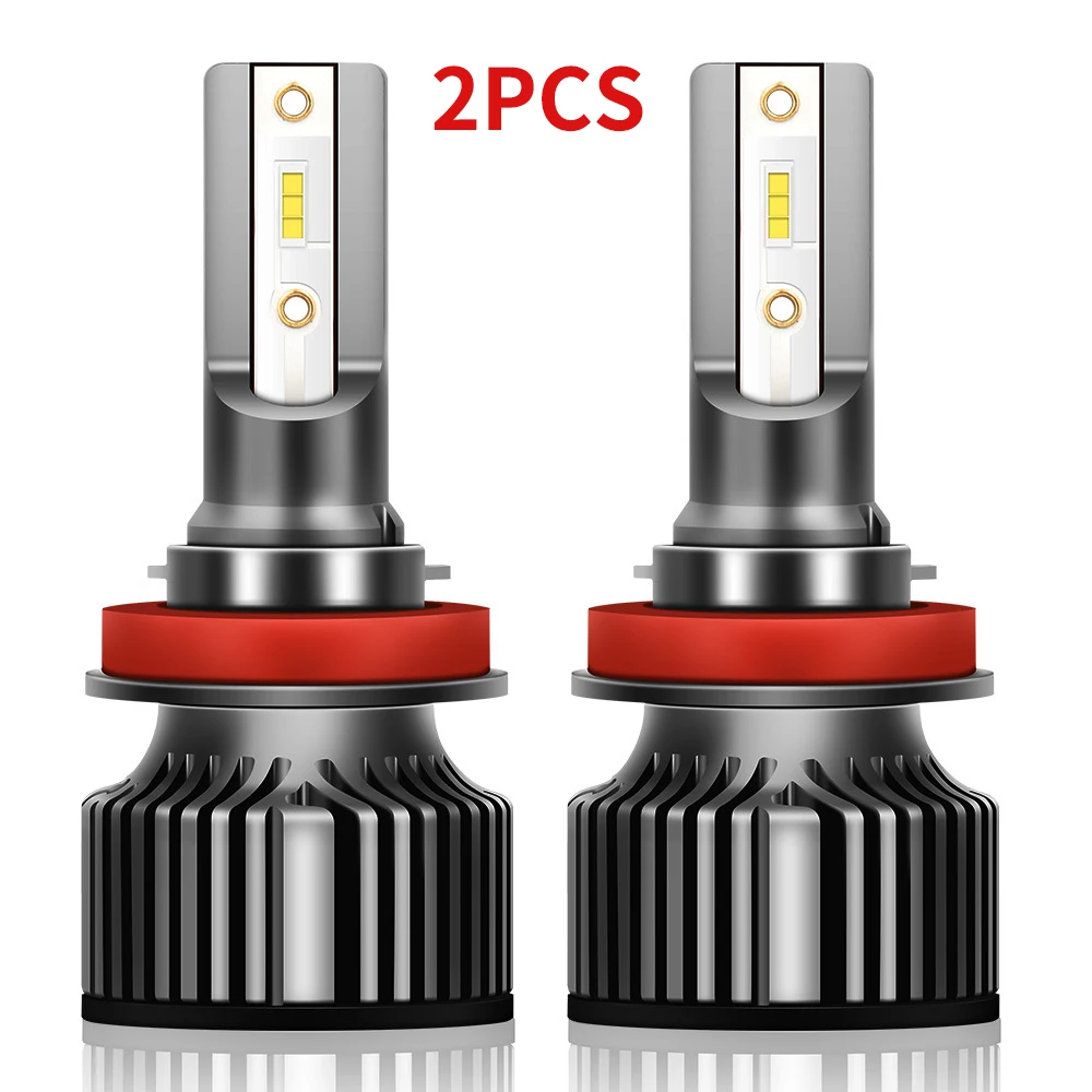 

H11/H8/H9 LED Headlight Bulbs, 350% Brighter Low Beam/Fog Light with 2Pcs T10, 10000 Lumens Conversion Kit Plug and Play