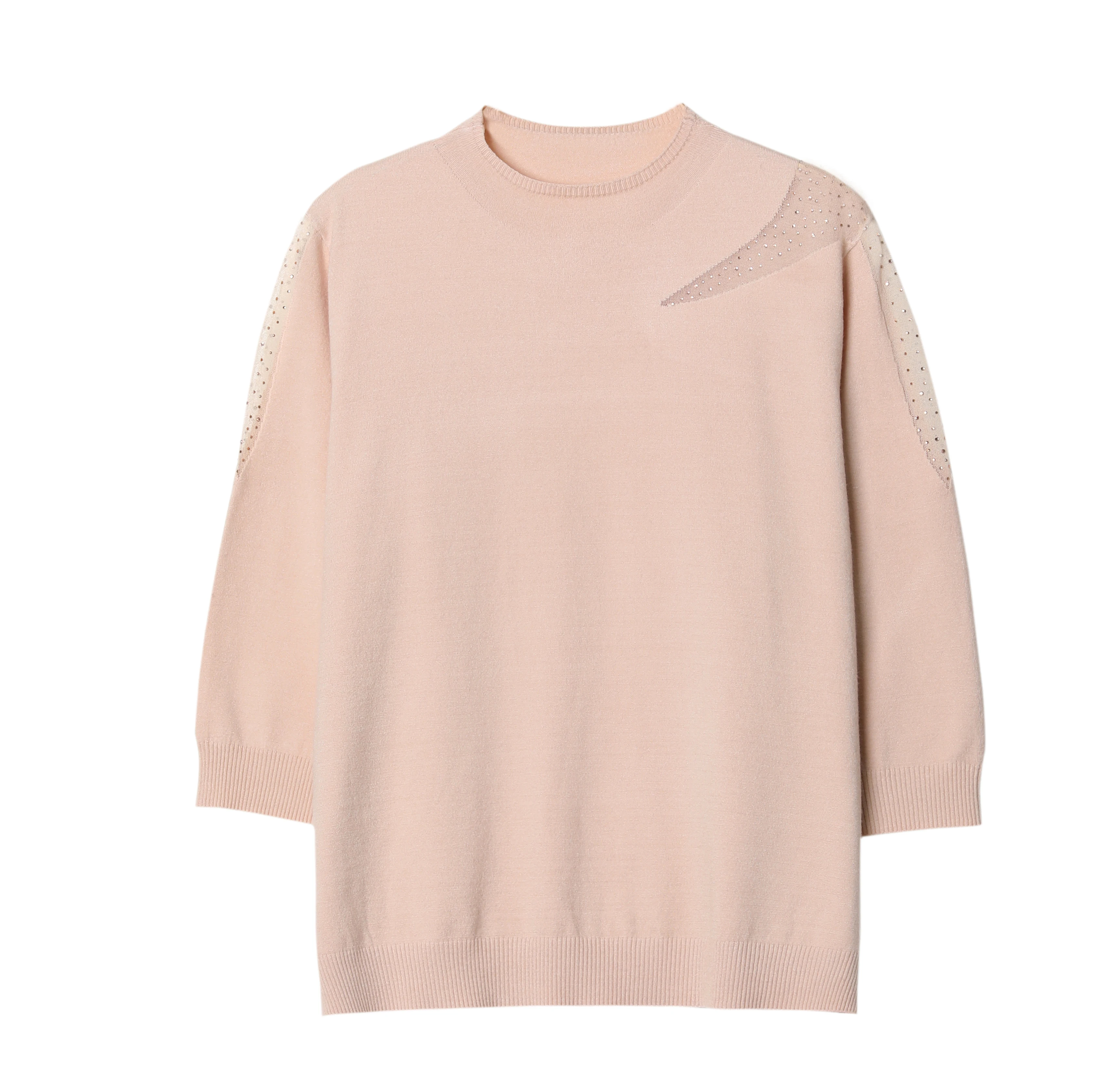 

Hollow Women Sweater Pullovers 2021 Summer Clothes For Women Crop Top Casual Thin Knitted Top Female Loose Half Sleeve T-Shirts