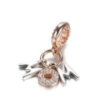 925 sterling silver rose gold mom day gift pendant charm bracelet diy jewelry making for ooriginal pandora