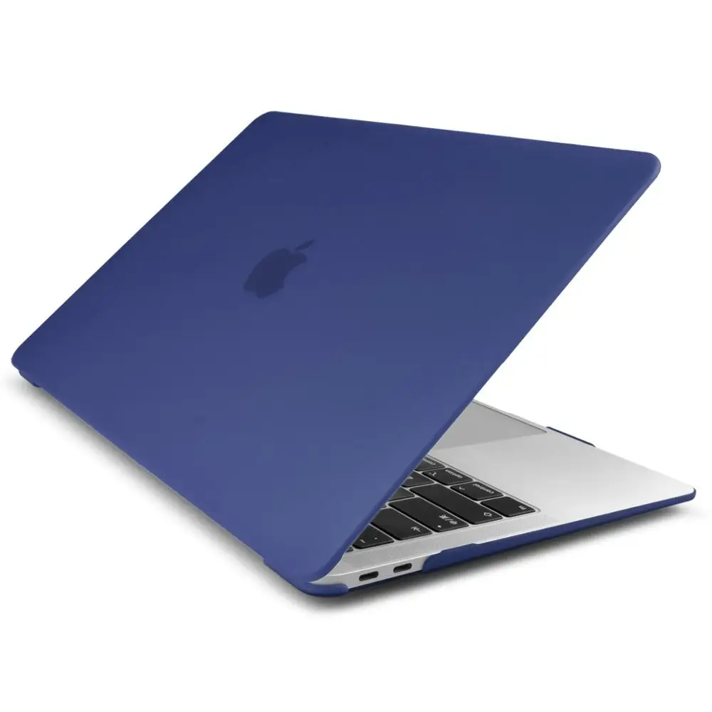 Navy bule Матовый чехол для ноутбука Macbook Air 13 Pro retina 1" 15" сенсорная панель с клавиатурой CoverSkin A2159 A1989 A1932 модель - Цвет: Navy bule