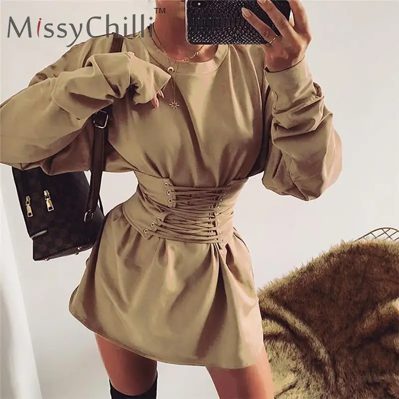 MissyChilli винтажное короткое платье трапециевидной формы с поясом женское модное