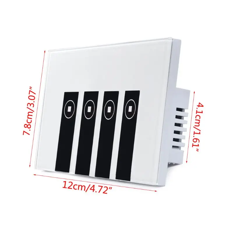 

WiFi Light Switch Timing Voice Smart Phone APP Remote Control Touch Plate Switch