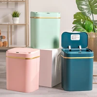 household smart trash can 12l large capacity smart sensor trash box toilet paper bas garbage can rubbish bin bathroom storage