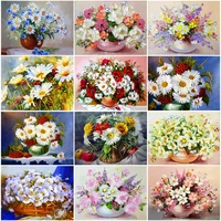 5d diy diamond painting flower vase cross stitch kit mosaic art picture diamond embroidery full drill wall home decoration gift