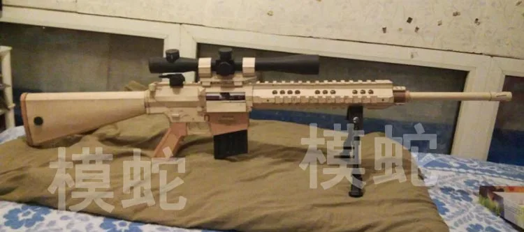 M110 снайперская винтовка бумажная модель оружия 3D ручной работы рисунок военные