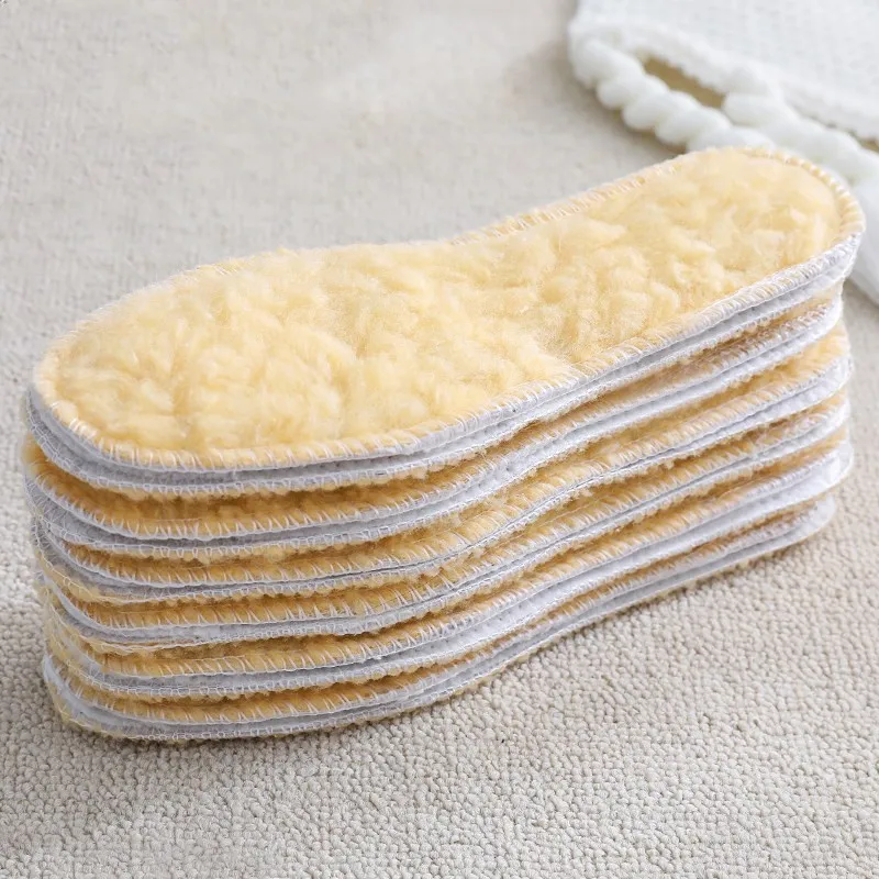 Winter Warmth Thickened Sweat-absorbent Deodorant Soft Insoles Unisex Thick Velvet Comfortable Cotton Insoles Snow Boots Insoles