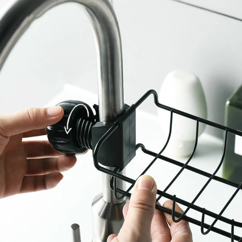 Железная полка с зажимом для слива стойка кранов висячие корзины хранения дома