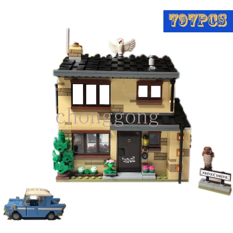 

NEW Magic Movie Series Building Blocks Potteri's Uncle House Home Compatible 75968 Bricks Gifts Educational Children Toys Gift