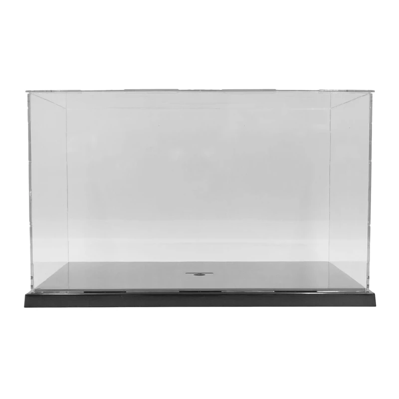 

AAAK -Action Figures Toys Collectibles Acrylic Display Case Black Base Dustproof Protection Model Toy Show Box 31X17X19cm