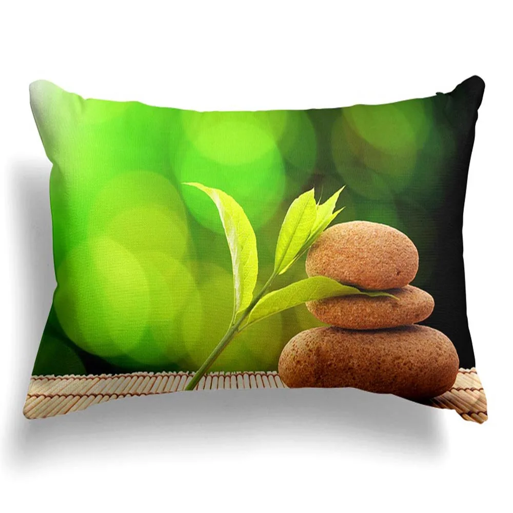 Лидер продаж прямоугольный Чехол-Подушка с розовыми цветами и камнями Модный