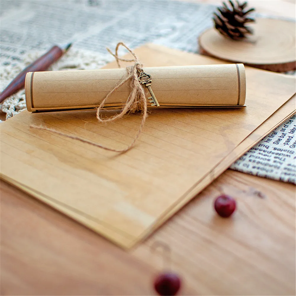 Винтажная крафт-бумага для письма 12 шт./компл. европейский стиль бумага конверт