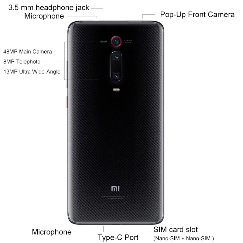 Глобальная версия Xiaomi Mi 9 T 9 T 6GB 128GB Восьмиядерный процессор Snapdragon 730 6,39 ''AMOLED 48MP камеры 4000mAh NFC Смартфон
