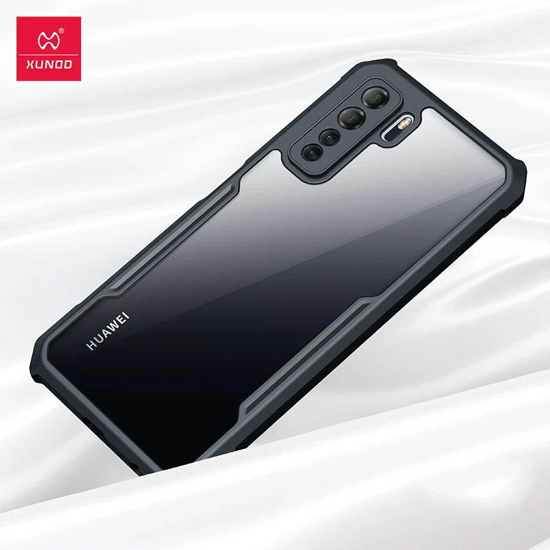Чехол XUNDD для Huawei P40 Lite 5G прозрачный чехол Защитная мягкая задняя подушка