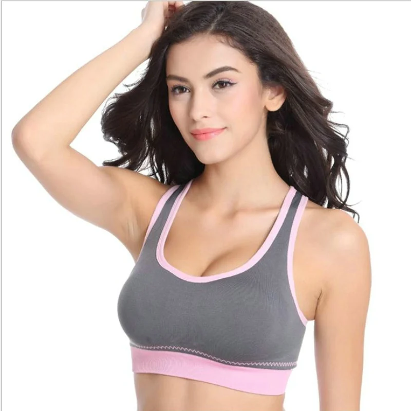 Быстросохнущий укороченный топ однотонные бюстгальтеры пуш-ап женское нижнее