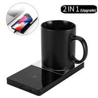 phone wireless charging 10w wireless charger phone charging pad mug cup warmer electric mirror for home office coffee