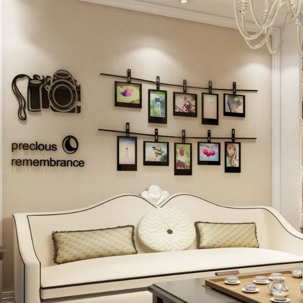 Романтическая рамка Акриловые 3D наклейки на стену гостиная спальня УЮТНЫЕ