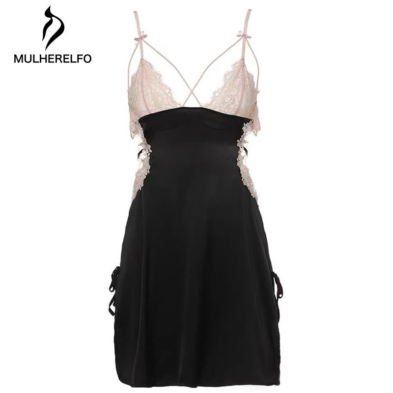 Женский кружевной бюстгальтер шелковая одежда для сна с вышивкой и открытой