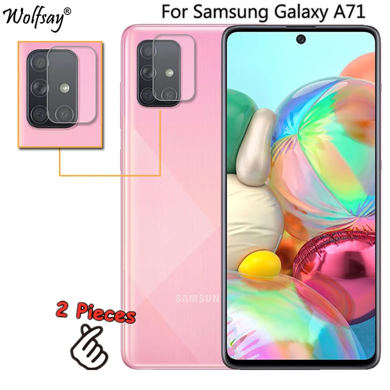 Стекло для камеры Nano 2 шт. Samsung Galaxy A71 защитная пленка A51 полноразмерное стекло