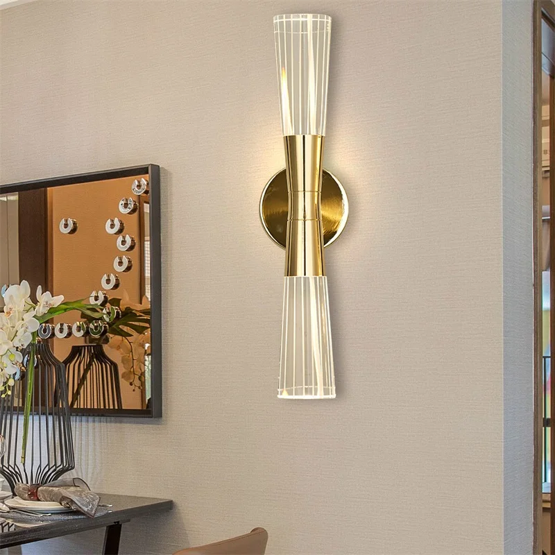 OUFULA домашние настенные светильники Хрустальный светодиодный настенный