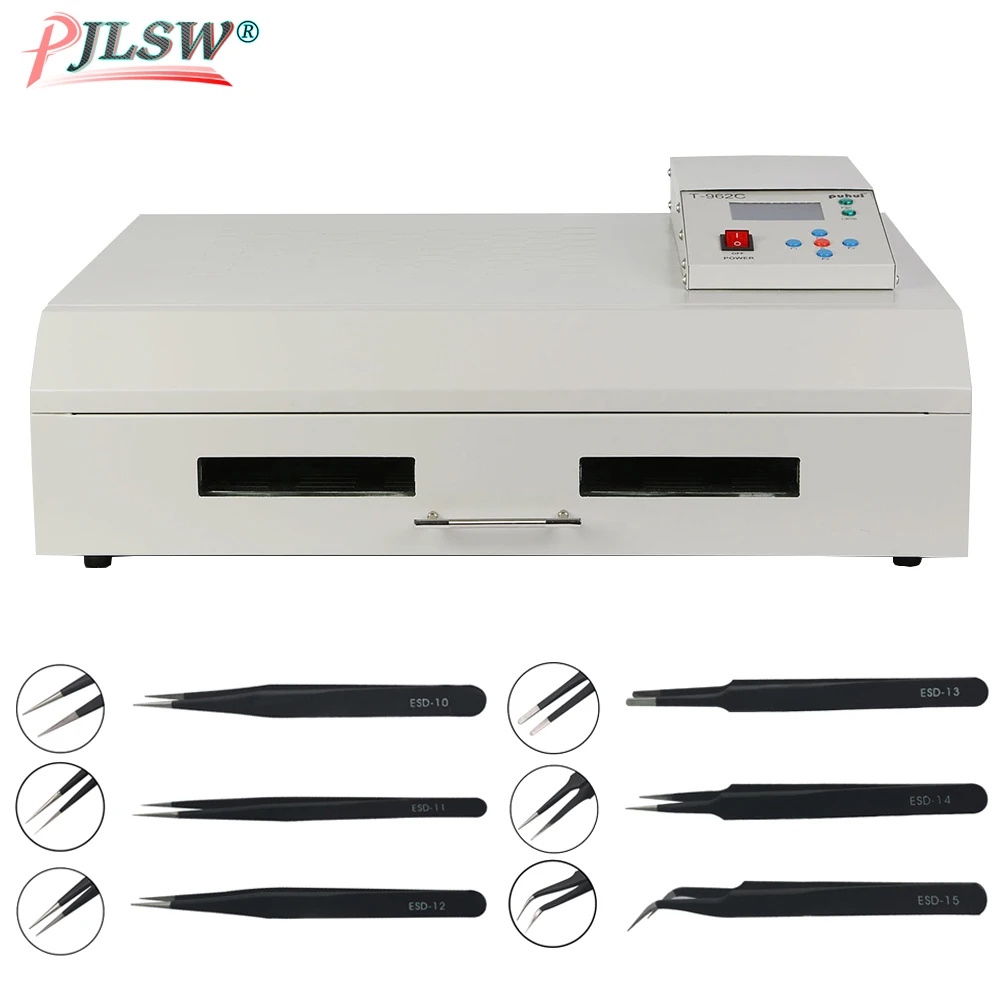 Паяльная станция PUHUI T962C с инфракрасным IC обогревателем паяльная BGA SMD SMT