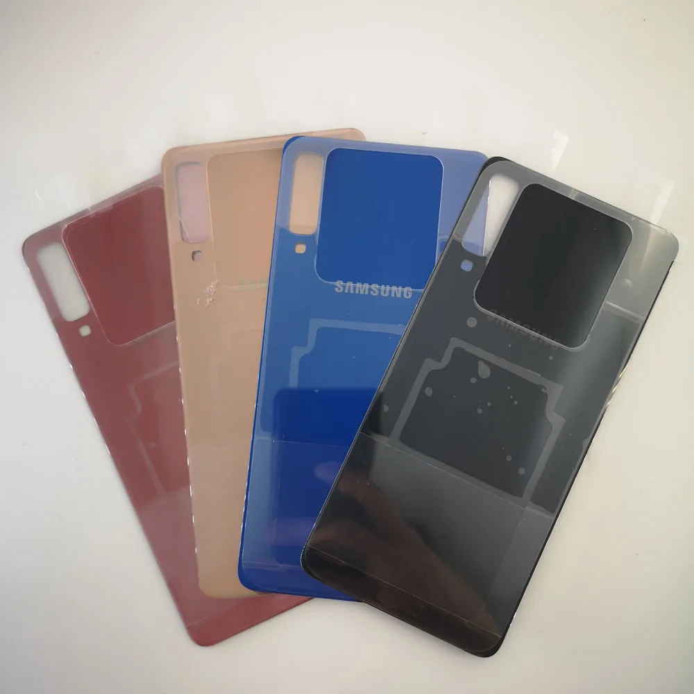 Задняя крышка Samsung A7 2018 чехол для аккумулятора 3D стеклянный корпус Galaxy A750 A750F