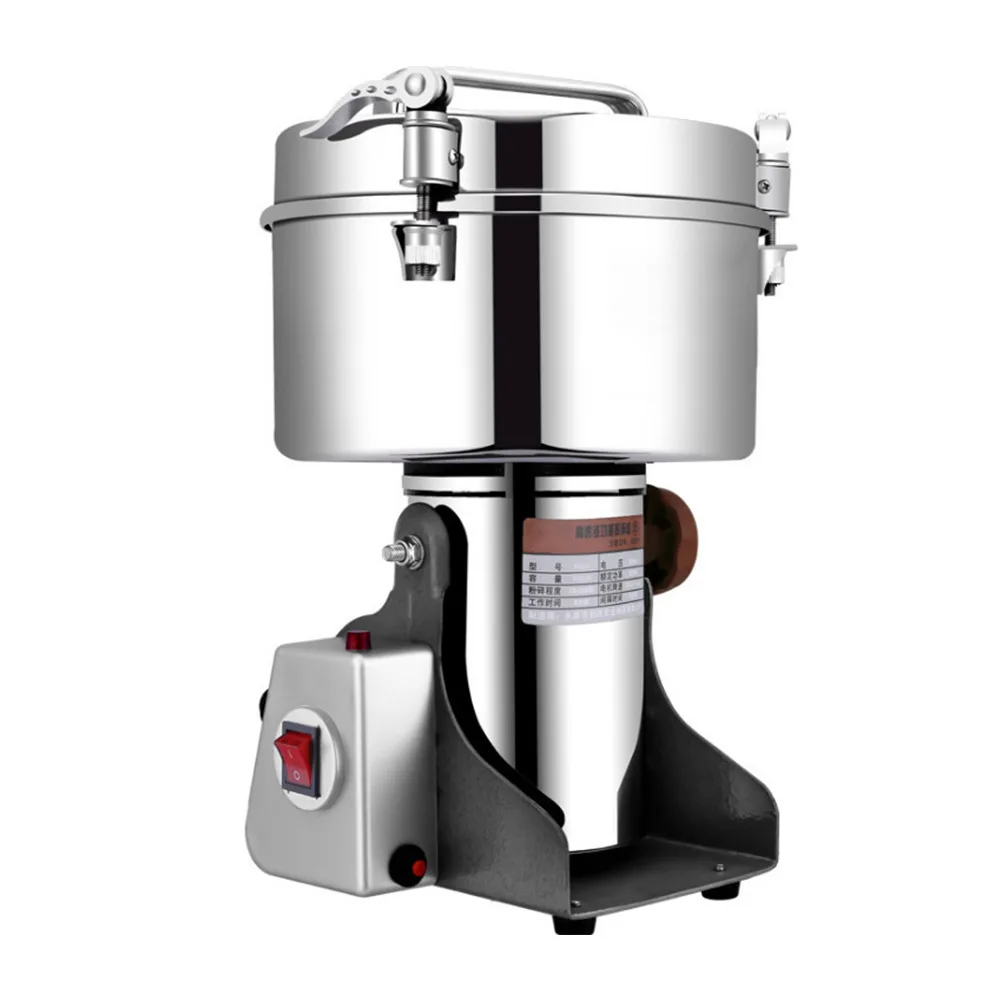 

Stainless steel 4500g large capacity fine grinder Chinese medicine grinder household electric grinder