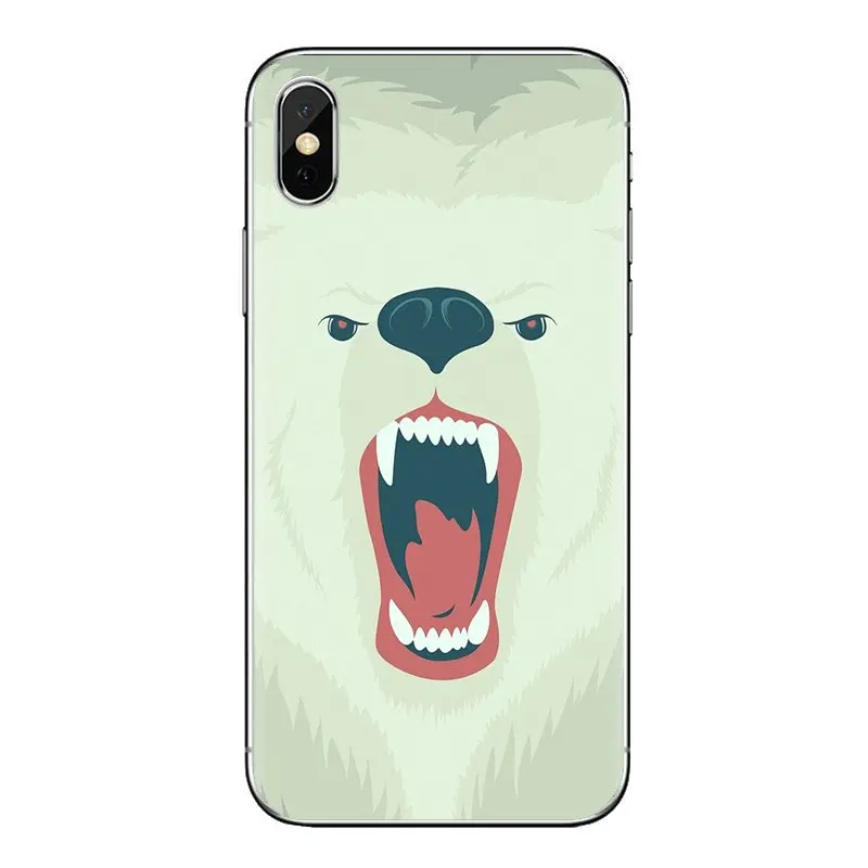 For Xiaomi Redmi 4A S2 Note 3 3S 4 4X 5 Plus 6 7 6A Pro Pocophone F1 lovely white polar bear Transparent Soft Cases Covers |
