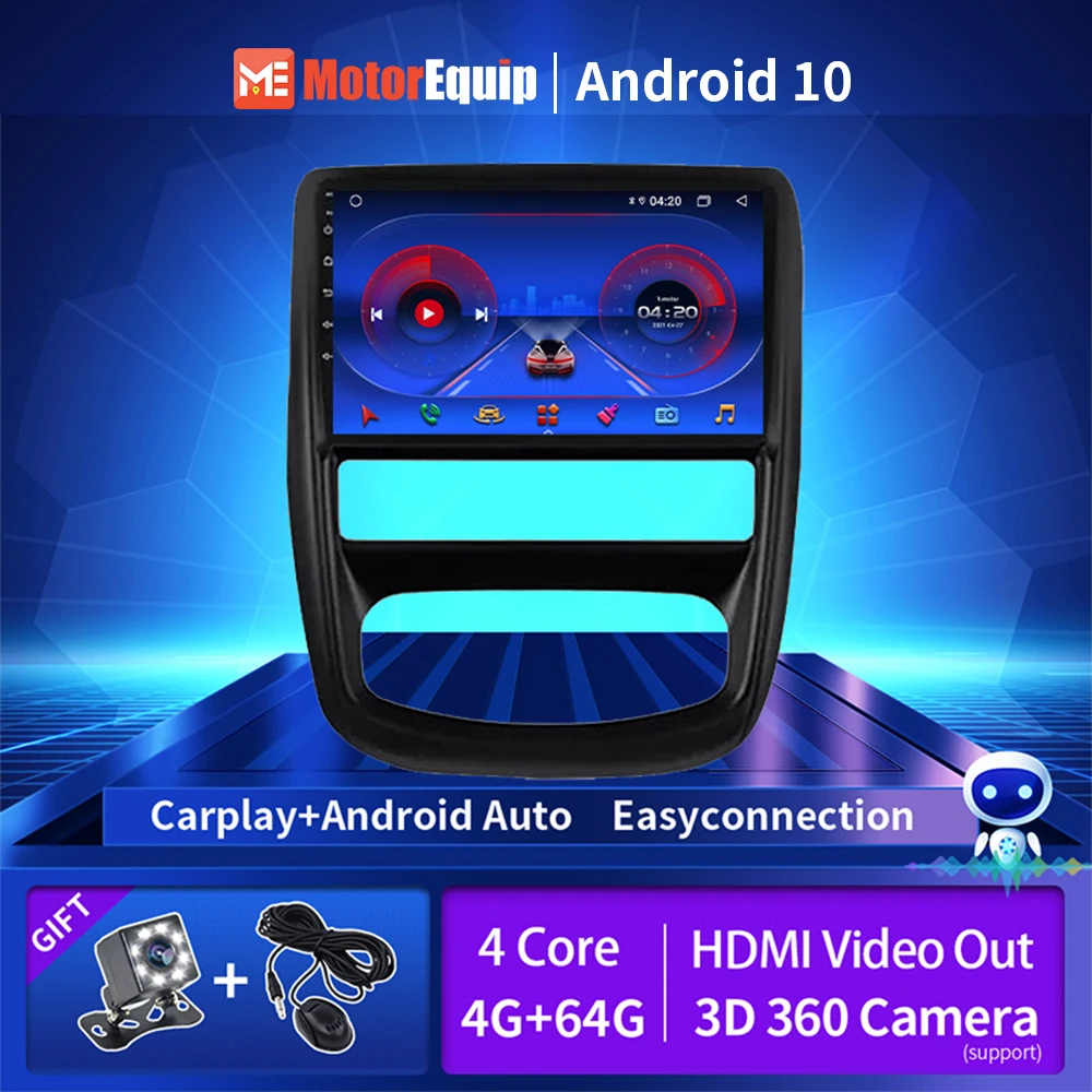 

Android Radio For Renault Duster 1 2014-2020 Multimedia Player Navigation GPS Touch IPS Screen Support Steering Wheel 360 Camera