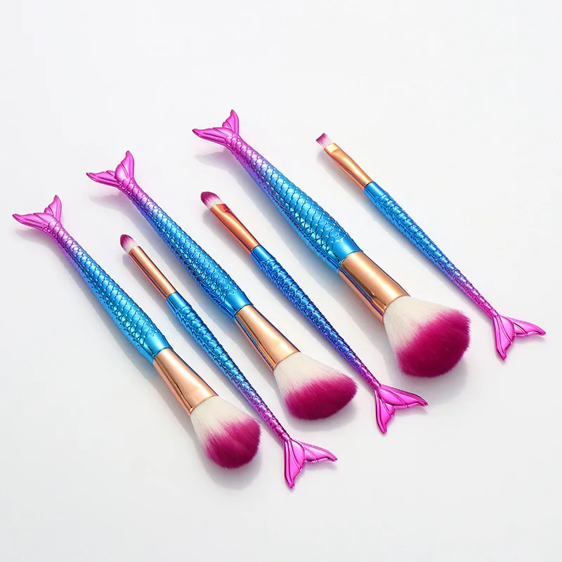 Кисти для макияжа русалки красочные косметические инструменты кисть основы