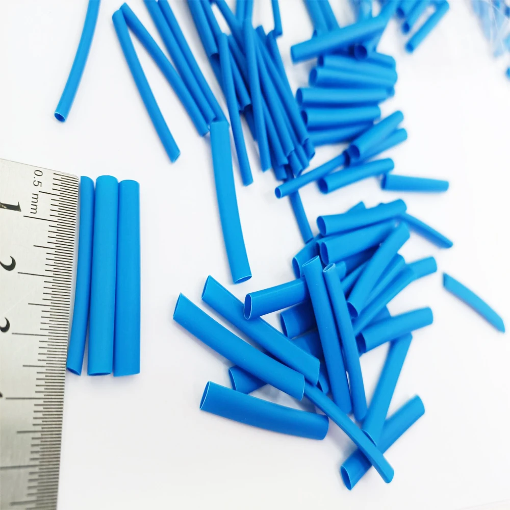 

600 pcs Thermoresistant Tube Heat Shrink Tubing, Insulation Sleeving Polyolefin 2:1 Heat Shrink Tube Wrap Wire Kit Blue