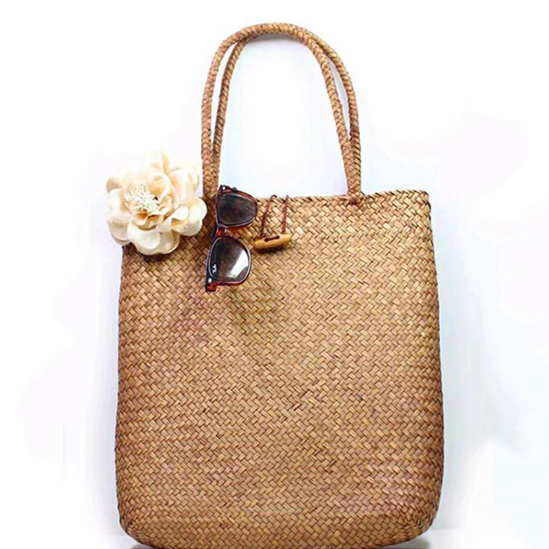

Tamara Women Handbag Summer Beach Bag Rattan Woven Handmade Knitted Straw Large Capacity Totes Women Shoulder Bag Bohemia New