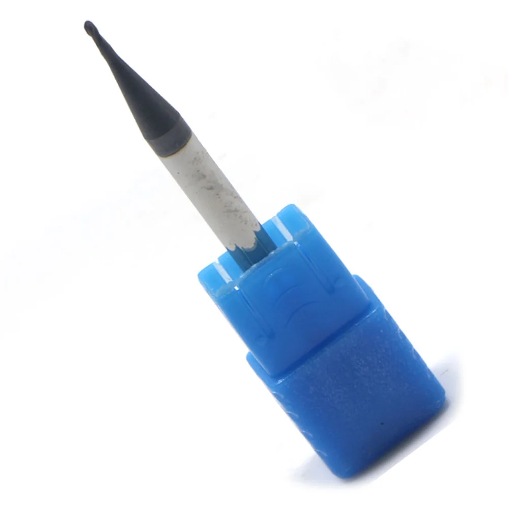 Радиус резки 0 5 мм с азотным покрытием 2 флейты шаровая носовая Концевая мельница