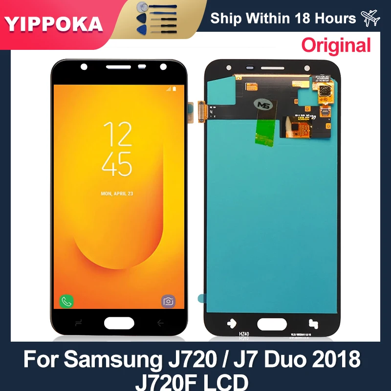 

Original For Samsung Galaxy J720 LCD Display SM-J720F J720F/DS J720M J7 Duo LCD Touch Screen Digitizer Replacement Parts