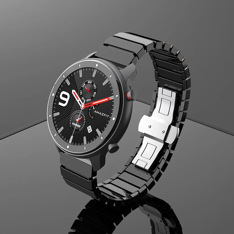 Керамические часы браслет для Xiaomi Huami Amazfit GTS GTR 42 47 Смарт ремешок Bip Lite Pace Stratos Watch