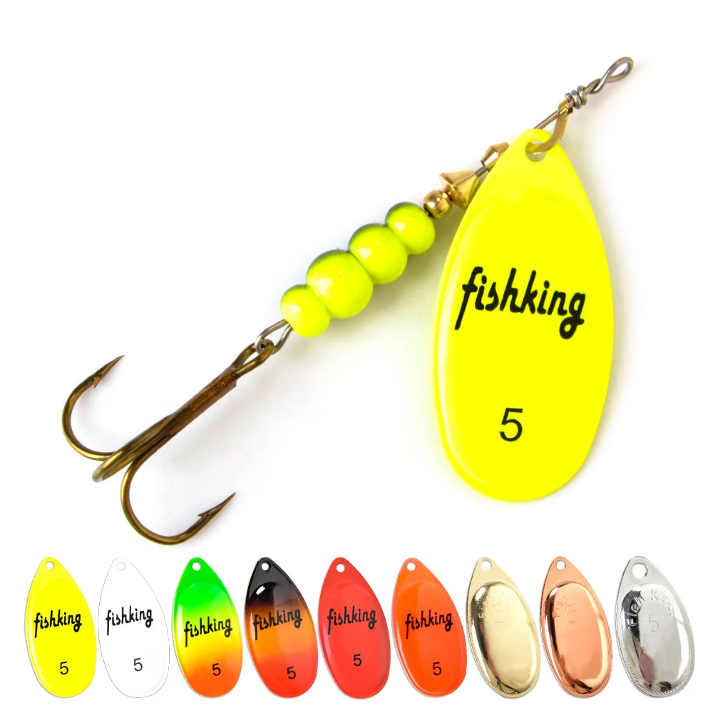 

Fishing Lure Super Spinner Bait 3.9g 4g 4.6g 7.4g 10.8g 14g 15g Spoon Lures Pike Metal With Treble Hooks Arttificial Bass Bait