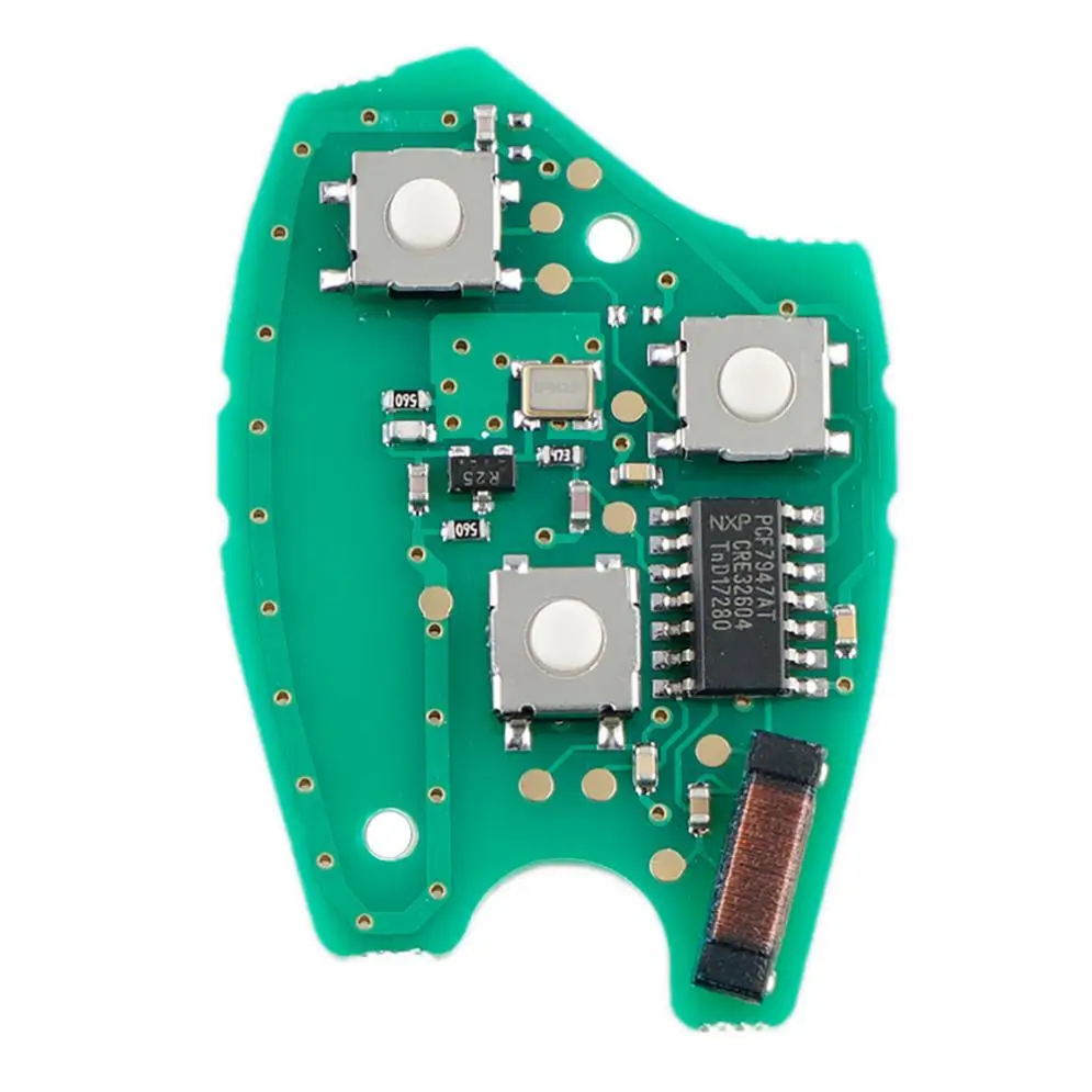 433 МГц 2 кнопки Автомобильный Дистанционный ключ с чипом PCF7947 и лезвием VA2 подходит