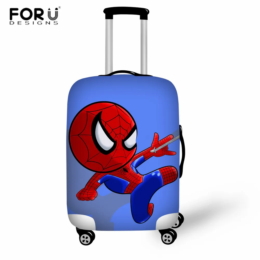 FORUDESIGNS/Эластичный Защитный чехол для багажа с рисунком суперчеловека-паука, чехол от пыли 18-32 дюймов, чехол для багажника, аксессуары для путешествий - Цвет: YY1150-